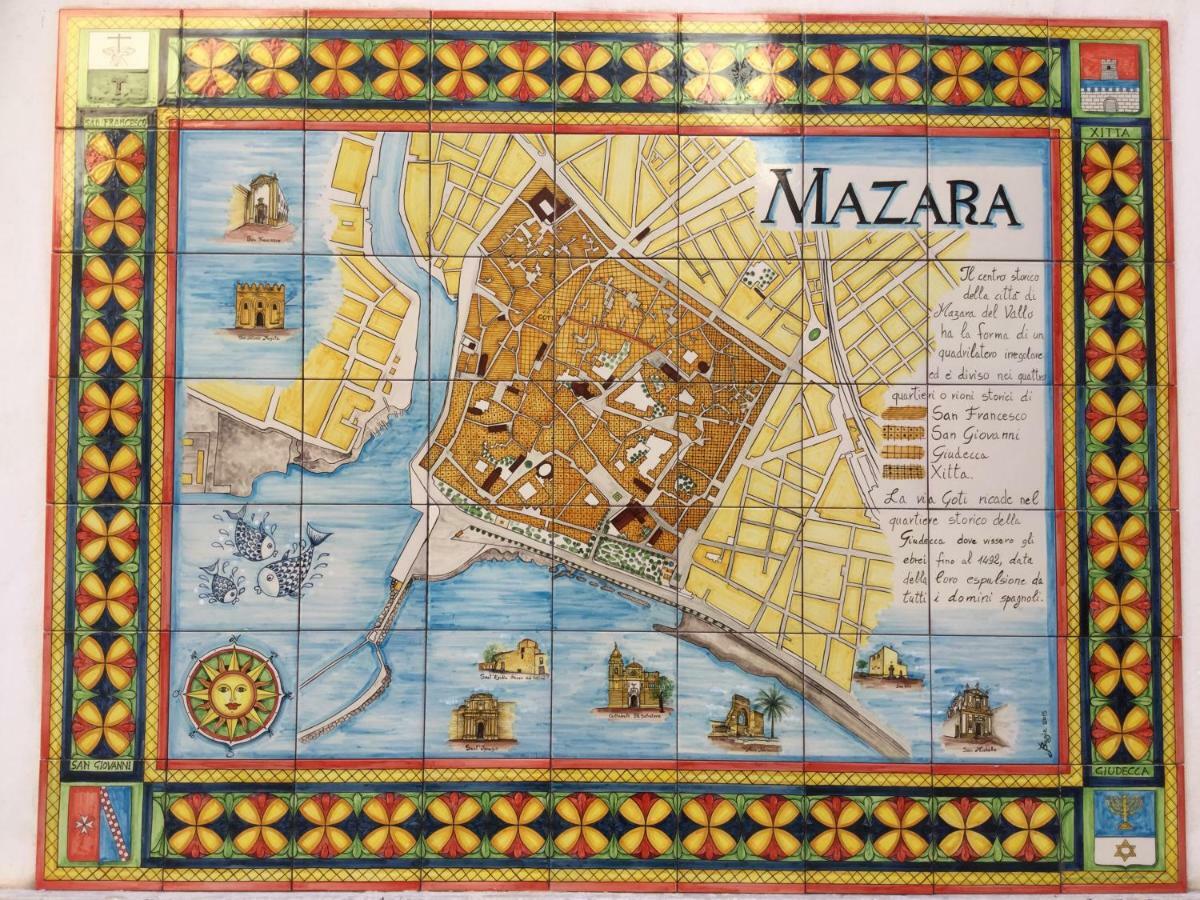 Case Vazzana - Cortile Sant'Agostino Mazara del Vallo Eksteriør billede
